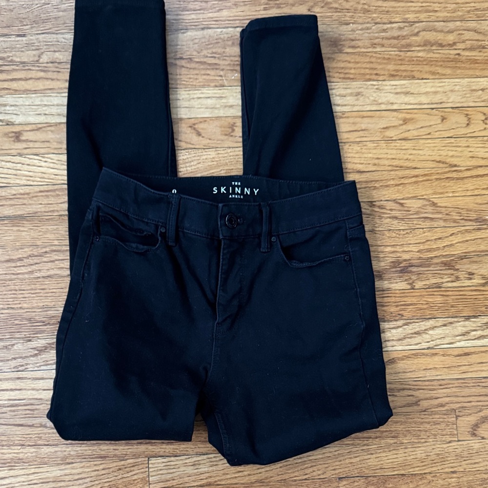 White House Black Market Women's Black Skinny High Rise Jeans Size 0